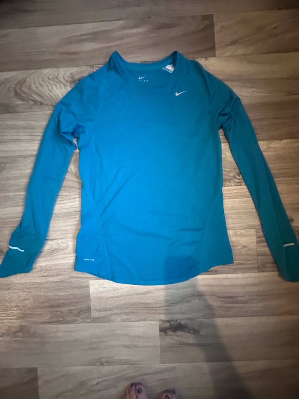 Nike Teal Dri-FIT Performance Long Sleeve Top
